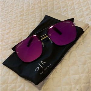 Quay Purple & Green Sunglasses